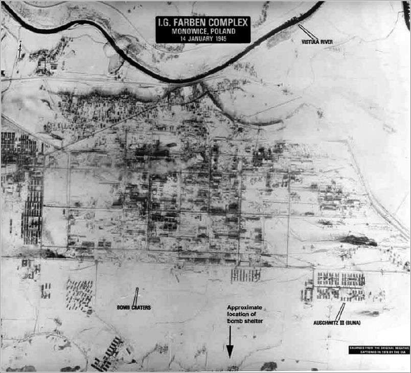 Map of the IF Farben complex at Monowitz